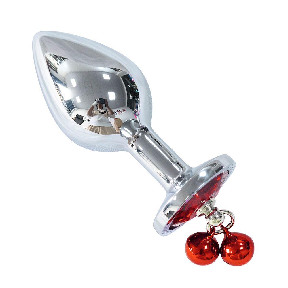 Plug Anal de Aço Com Sino - Tamanho P - Sex shop - Imagem 5