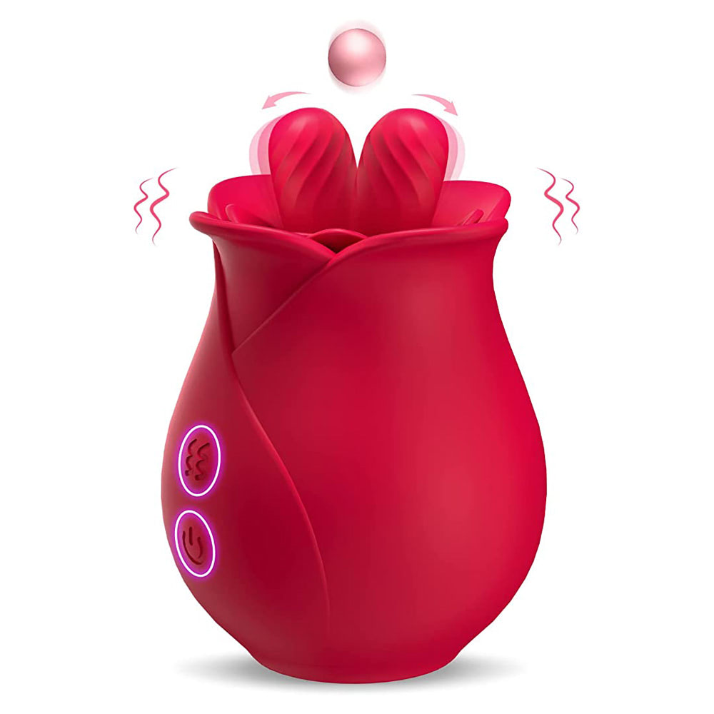 Estimulador Clitoriano formato de rosa Vai e Vem - YOUVIBE