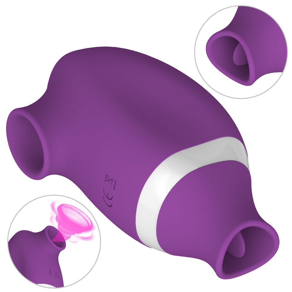 Estimulador de Clitóris com Pulcação e Língua Vibrador
