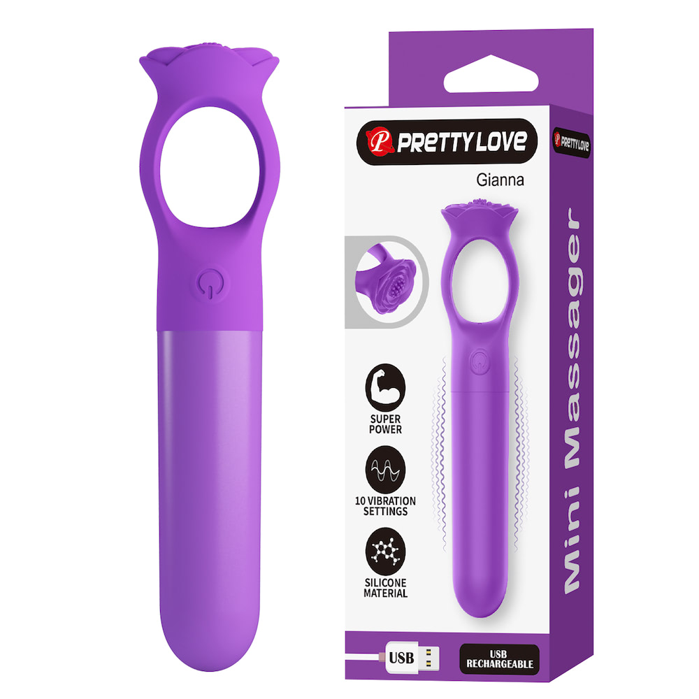 Vibrador Capsula USB 10 Velocidades - Gianna PRETTY LOVE