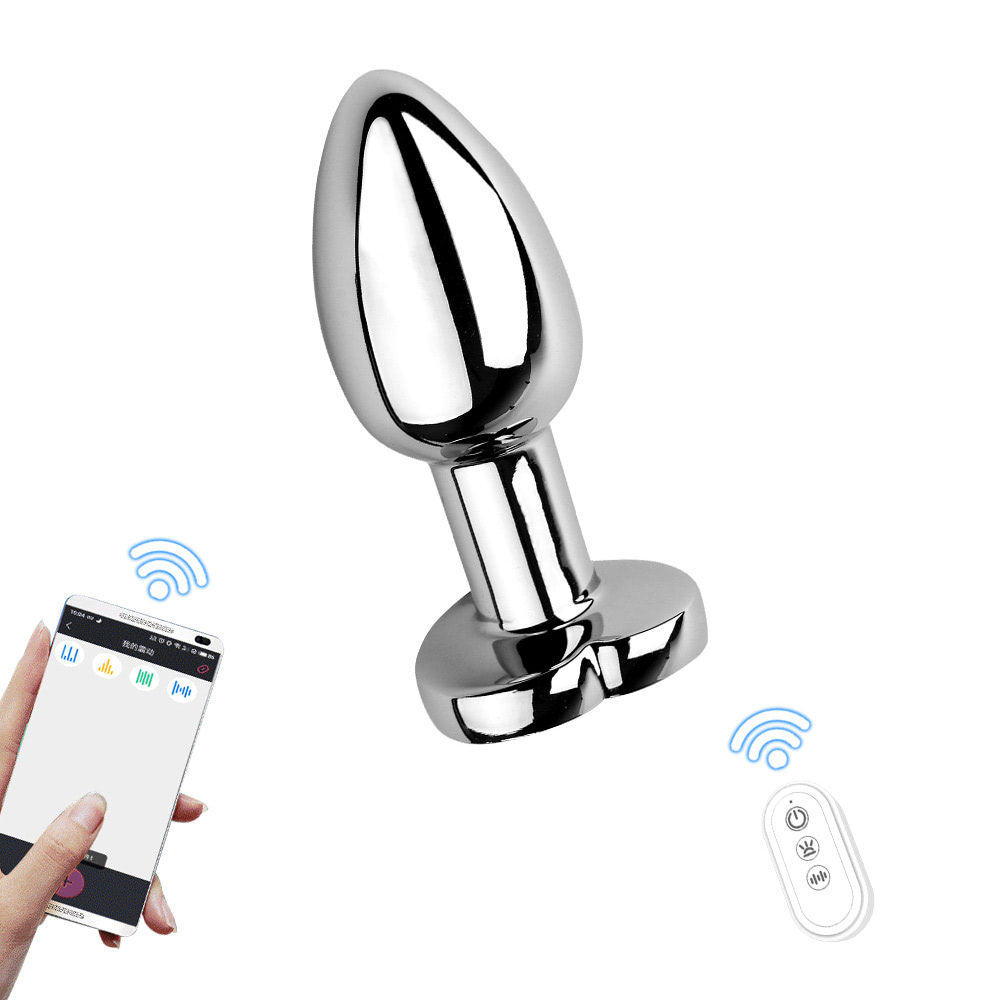 Plug anal de luxo em metal com LED - Tamanho P - Imagem 8