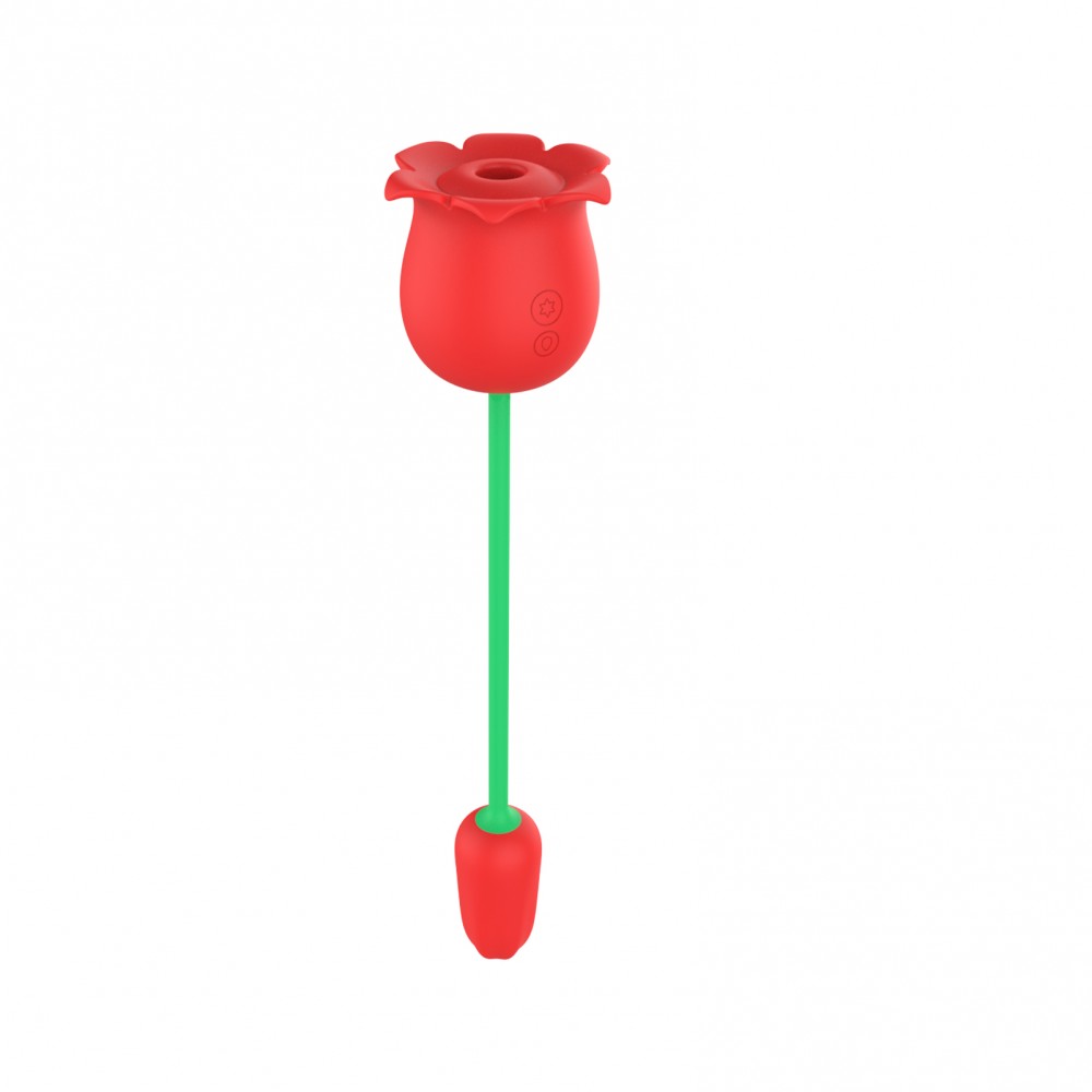 Vibrador Formato de Rosa 2 em 1 Sugador e Penetrador - USB - Imagem 5