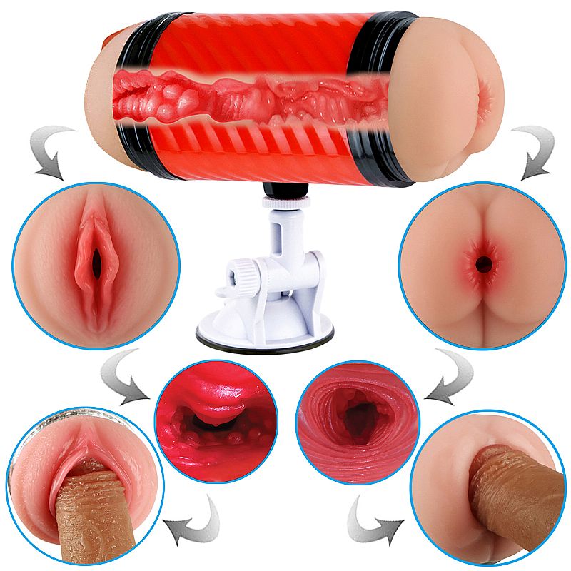 Masturbador Vagina e Anûs com Ventosa - Super Forte II - Imagem 4