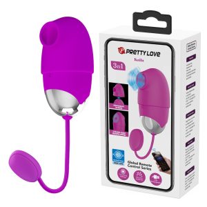 Vibrador 3 em 1 com Controle Aplicativo - Kaila PRETTY LOVE