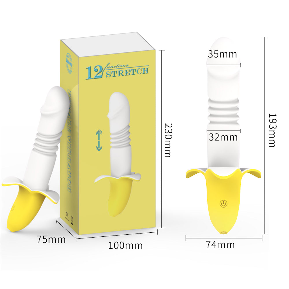 Vibrador Ponto G Banana vai e vem - 12 modos de vai e vem - Imagem 2