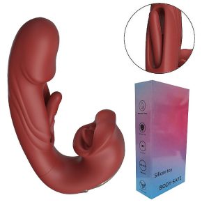Vibrador Ponto G e Clitóris com Boca e Dedilhar / Slap ALWUP