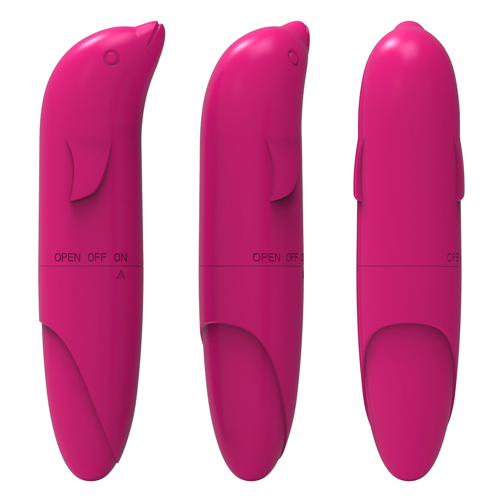 Vibrador Ponto G em formato de Golfinho - Liso Estimulador - Imagem 3
