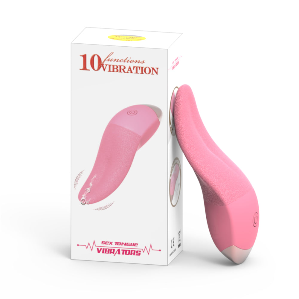 Vibrador clitoriano em formato de língua 10 modos - Vibração