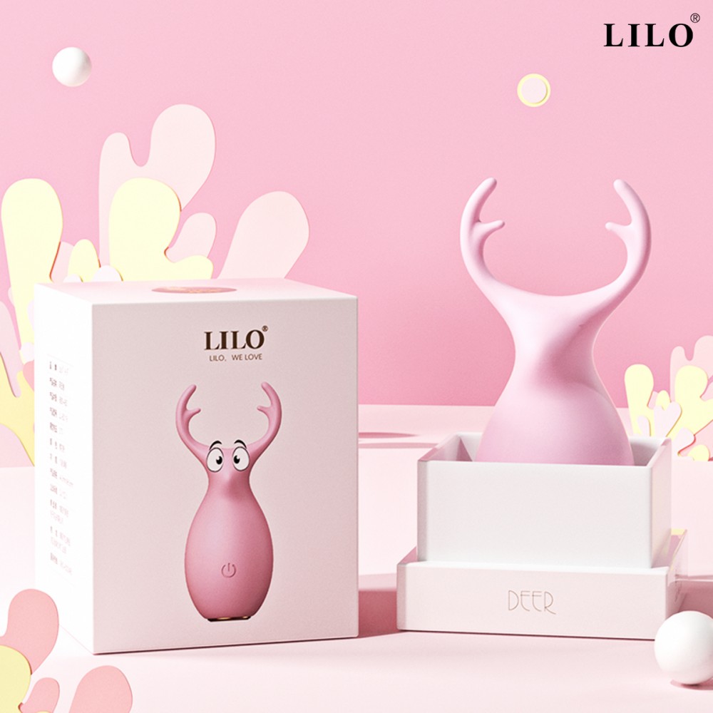 Vibrador Aveludado Com Chifre Estimulador de Seio e Clitóris - Imagem 7