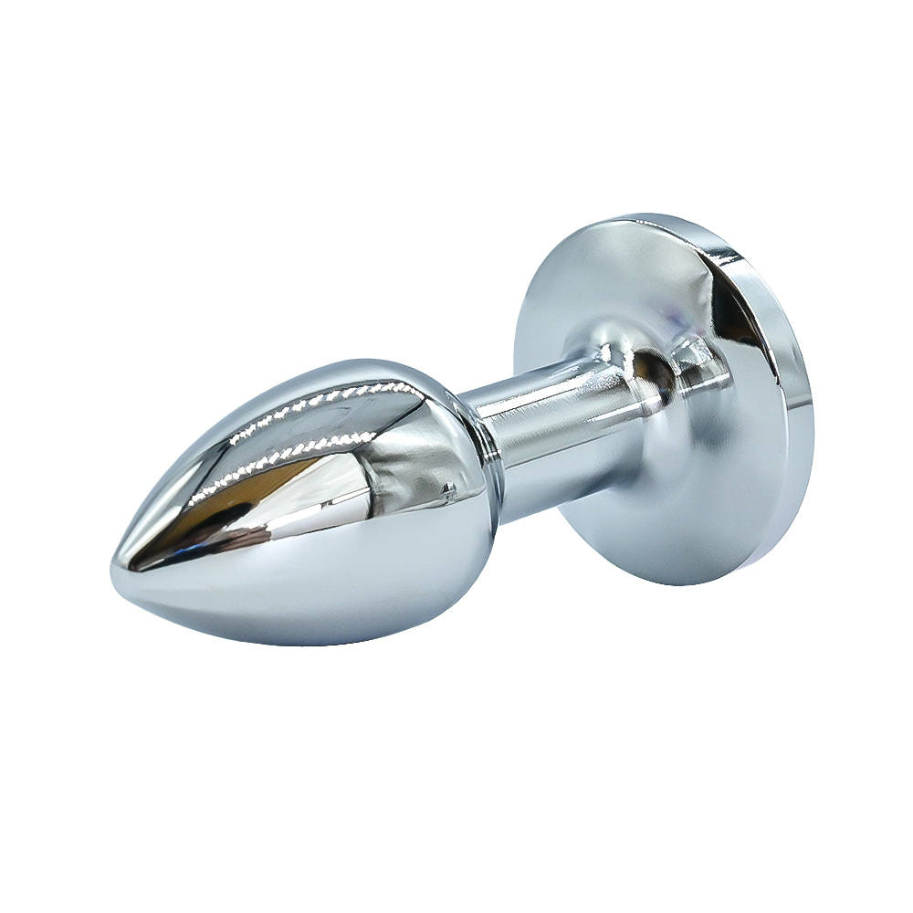 Plug anal de luxo em metal com Pedra - tamanho Mini - Imagem 5