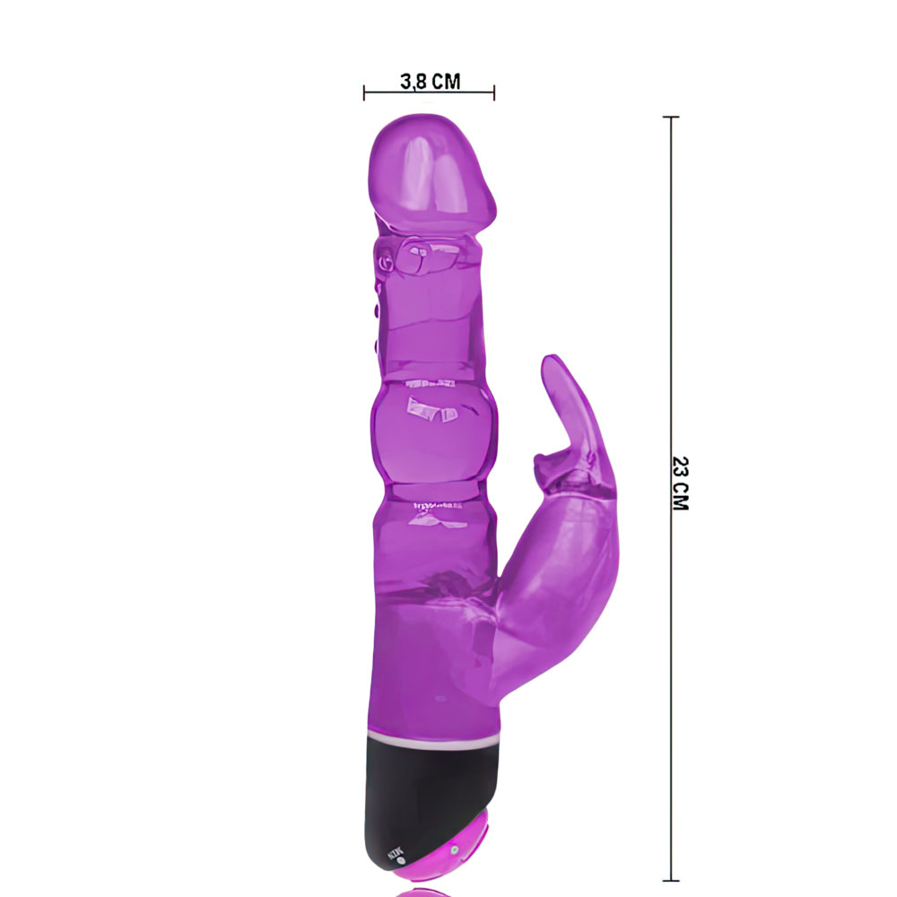Vibrador Com estimulador lateral Fantasy Vibe - 23x3,8cm - Imagem 3