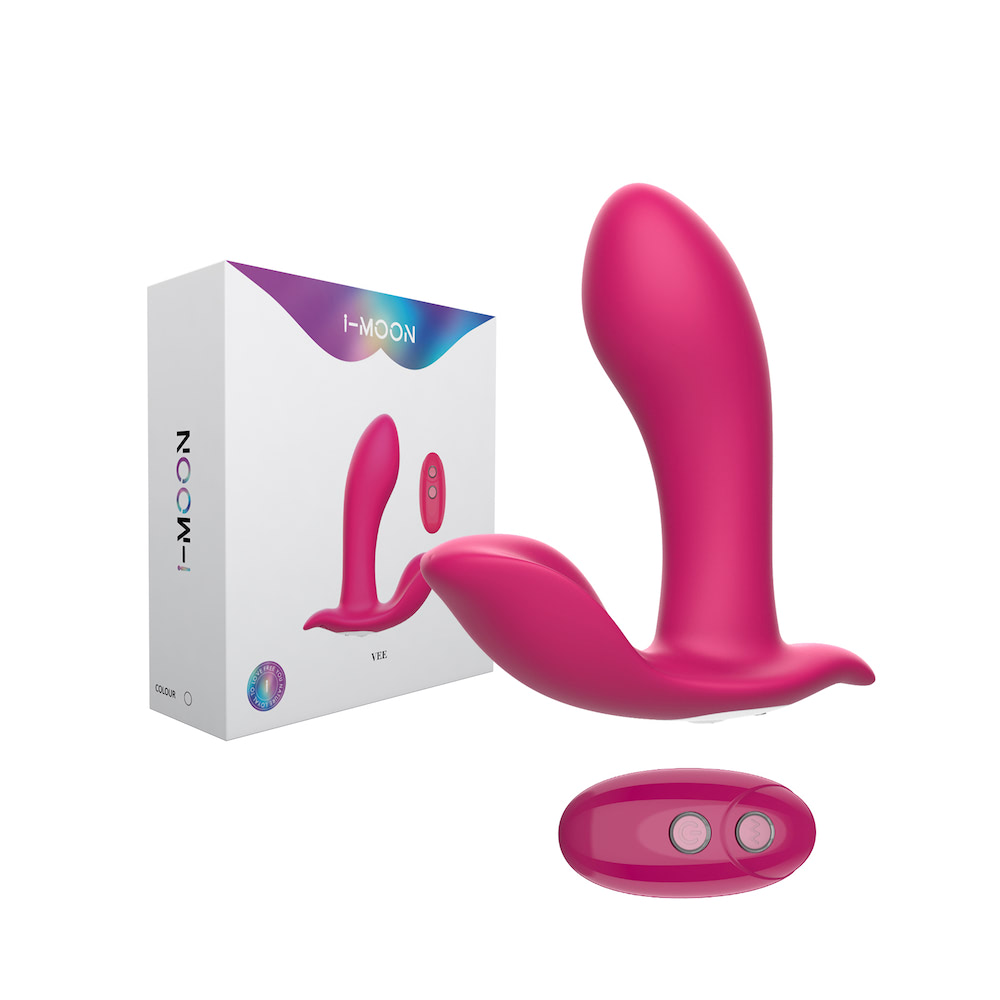 Vibrador clitoriano com penetrador Ponto G - I-MOON VEE
