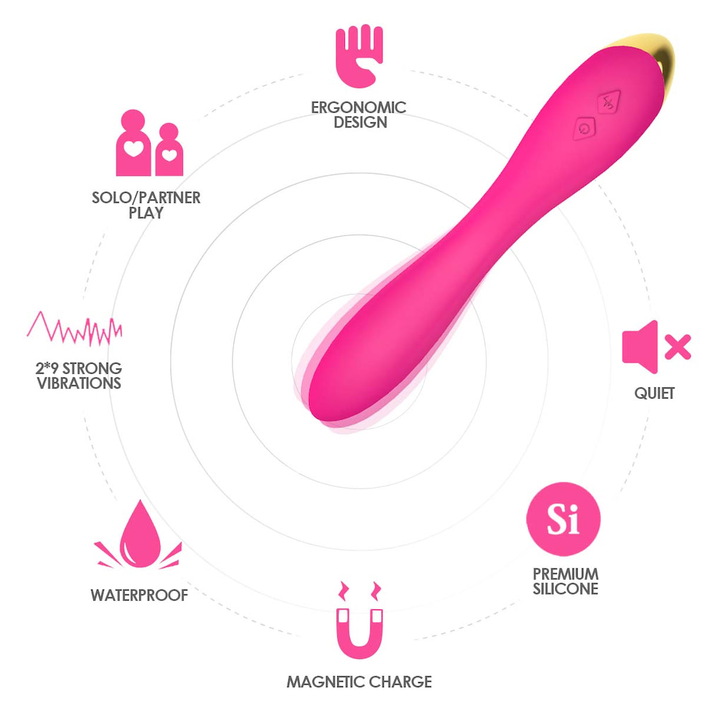 Vibrador Ponto G Liso com 9 modos de vibração - USK - Imagem 4