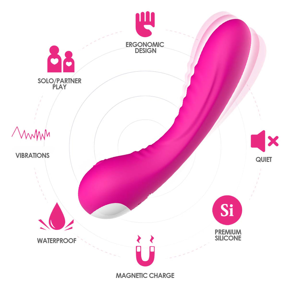 Vibrador de ponto G com 9 vibração e Estimulação - USK - Imagem 4