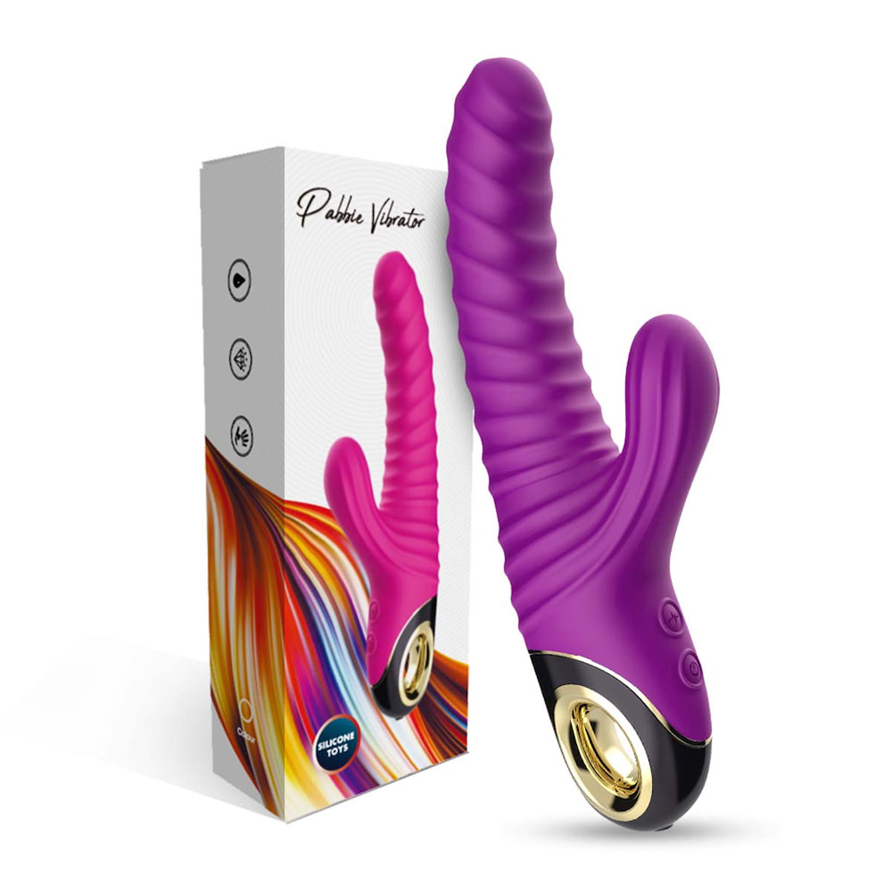 Vibrador Ponto G com Estimulador Clitoriano Duplo - USK