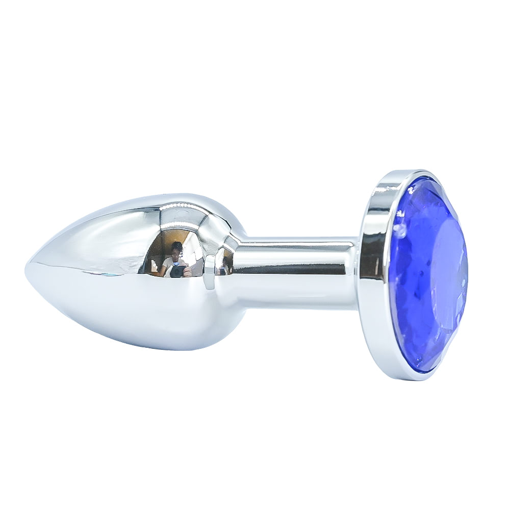Plug anal de luxo em metal, com formato cônico - tamanho PP - Imagem 6