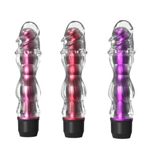 Vibrador com capa Peniana com saliencias estimuladoras