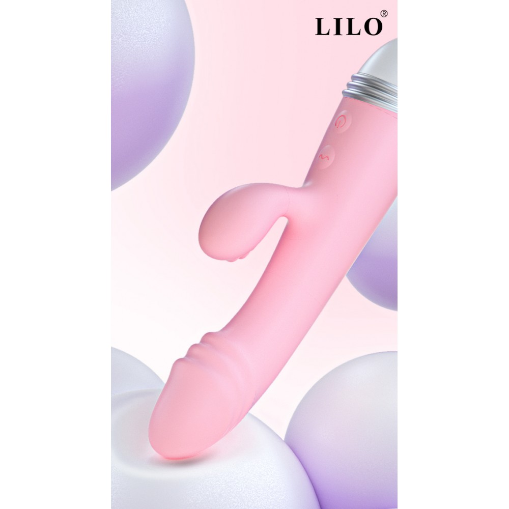 Vibrador com Estimulador de Clitóris e Ponto G 19x3,5CM LILO - Imagem 3