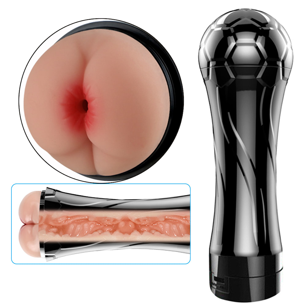 Masturbador masculino Anus Com formato de lanterna Cyberskin - Imagem 4