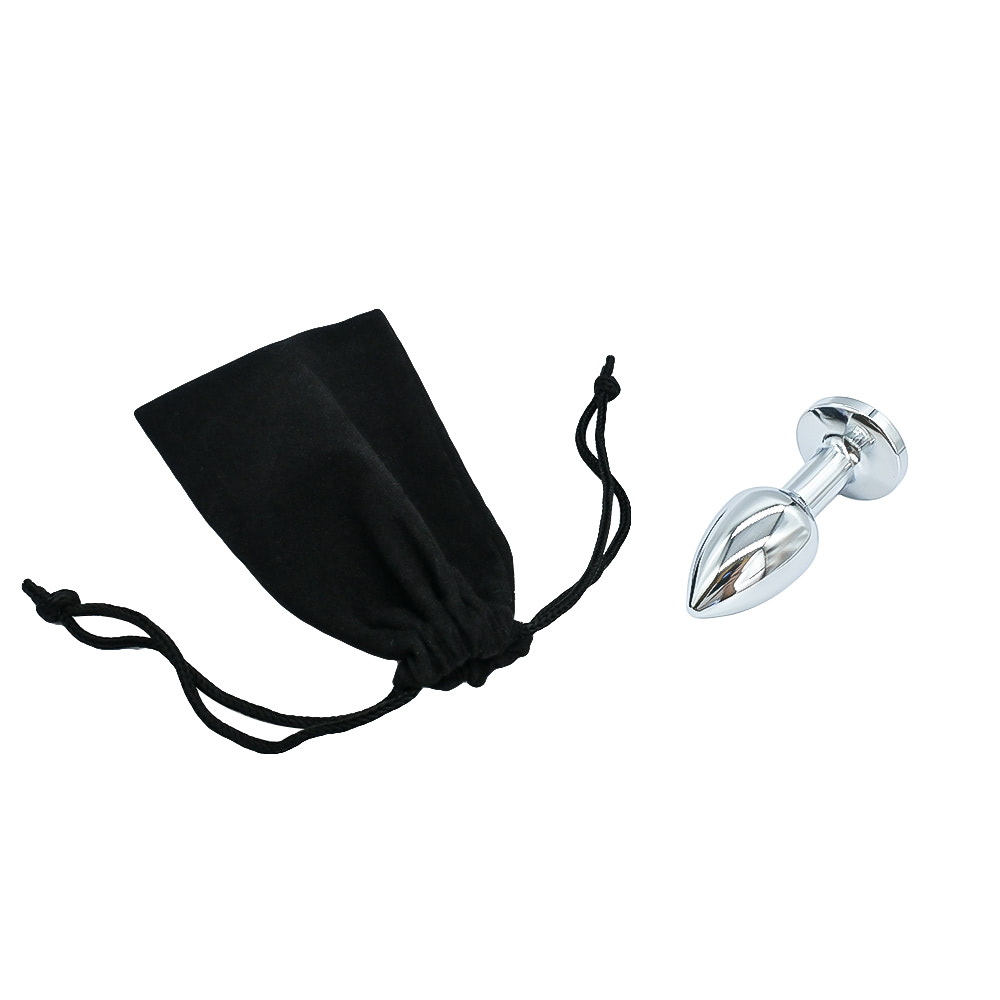 Plug anal de luxo em metal, com formato cônico - tamanho PP - Imagem 3