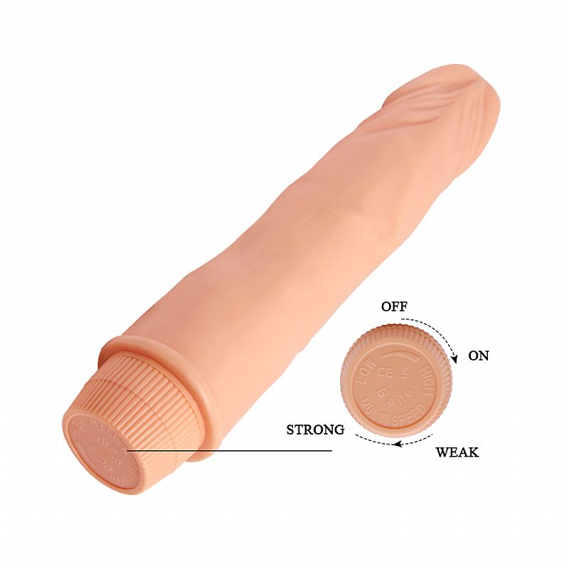 Dildo Realístico com Vibrador em Silicone 21,5 x 4,0 cm - Imagem 4
