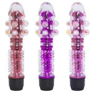 Vibrador Multivelocidade Capa Com Pérolas Massageadoras