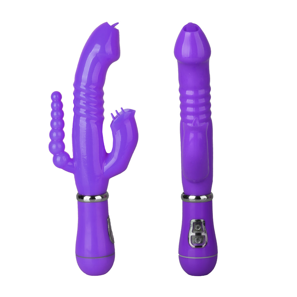Vibrador de Ponto G e Clitóris com 12 Velocidades - 3 em 1