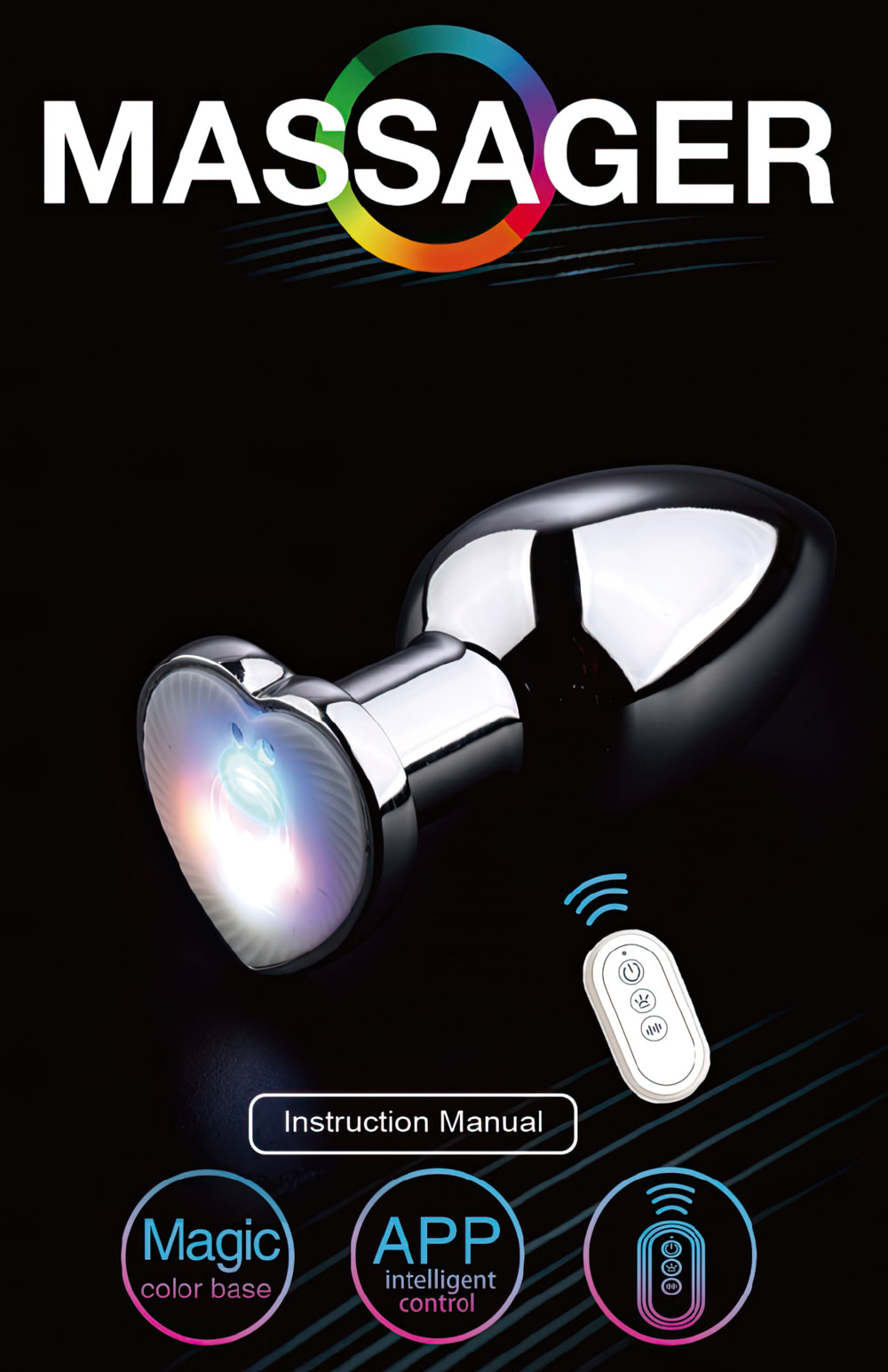 Plug anal de luxo em metal com LED - Tamanho P - Imagem 9