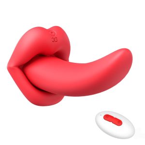 Vibrador Estimulador de clitóris formato de língua - OLENA