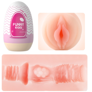 Masturbador Masculino FUNNY EGG Cyberskin - Rosa - LILO