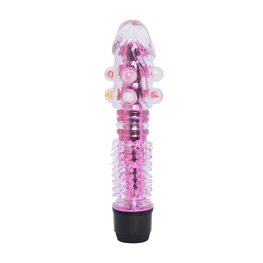 Vibrador Multivelocidade Capa Com Pérolas Massageadoras - Imagem 2