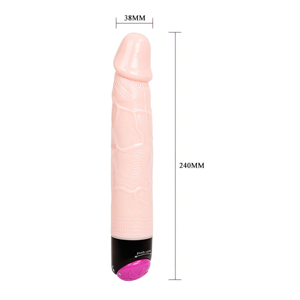 Pênis rotativo com vibração Dildo com Veias - Sex shop - Imagem 3