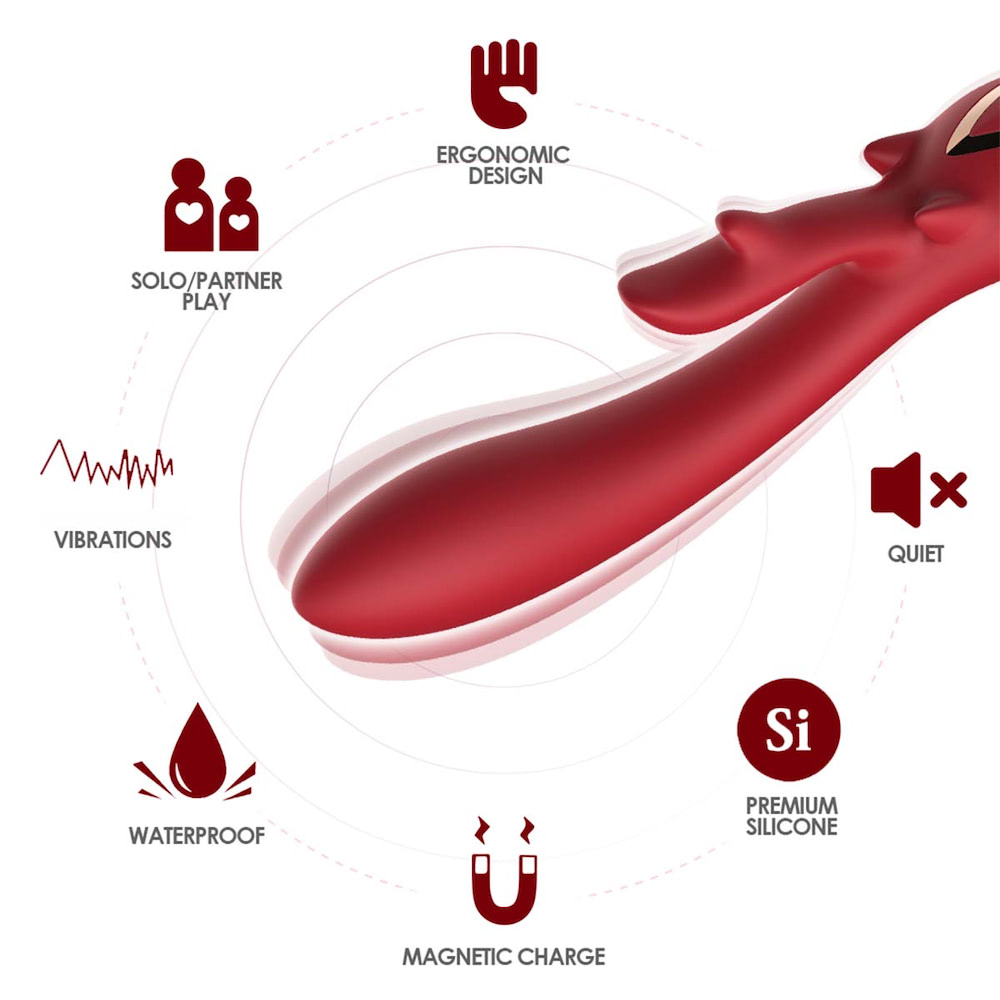 Vibrador Ponto G - Estimulador Clitoriano 10 Vibração - USK - Imagem 4