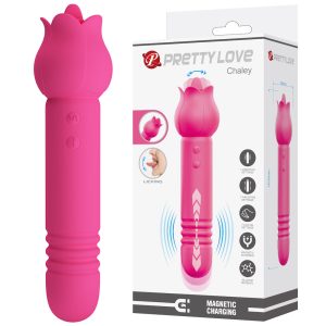 Vibrador Duplo Vai e Vem De Língua - Chaley - PRETTY LOVE
