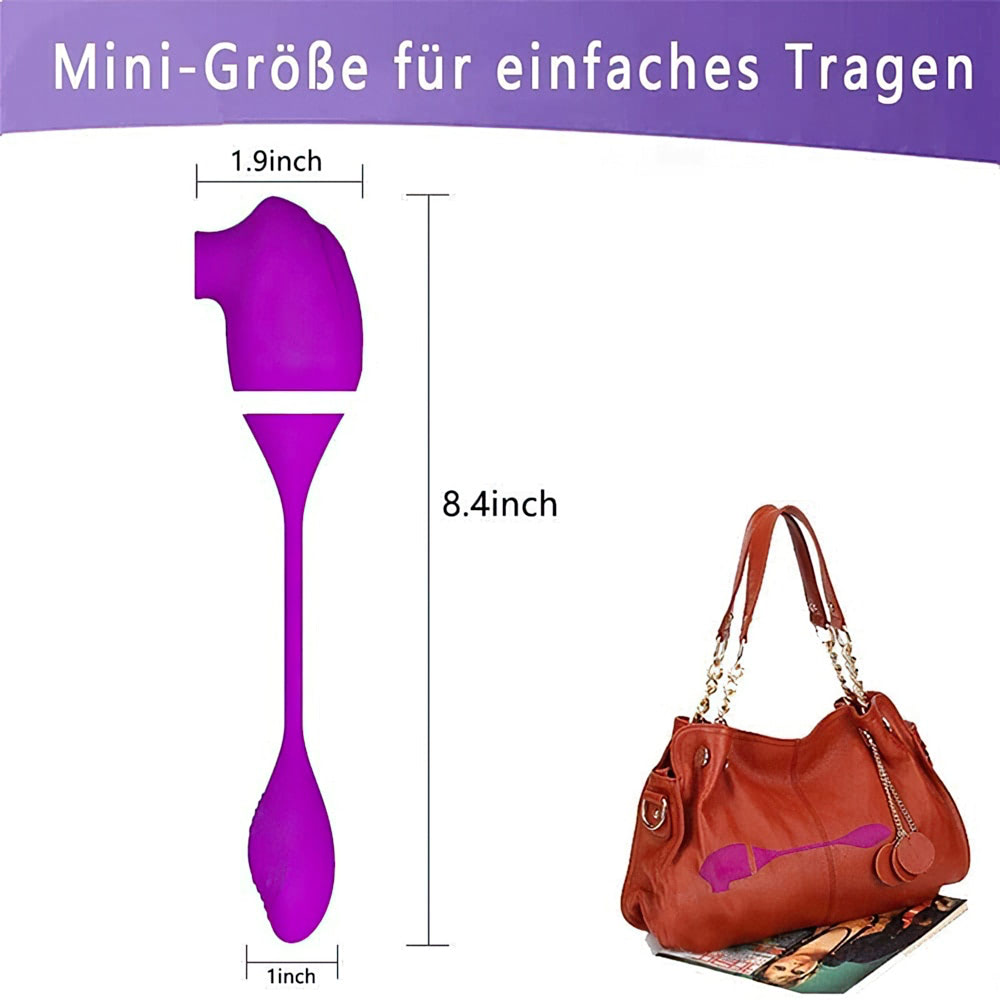 Vibrador Ponta Dupla Bullet e Sugador Estimulador Clitoriano - Imagem 6