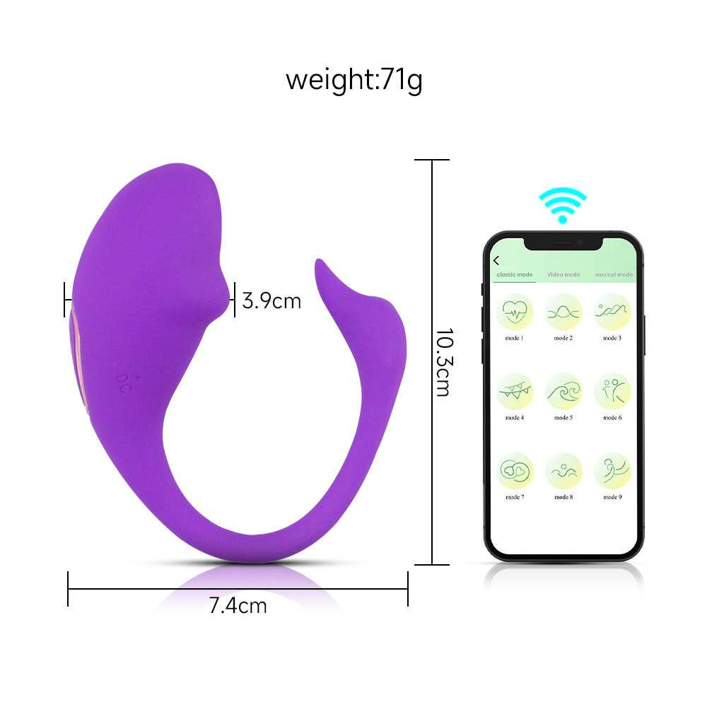 Vibrador Ponto G e Clitóris com Controle Aplicativo - Amina - Imagem 4