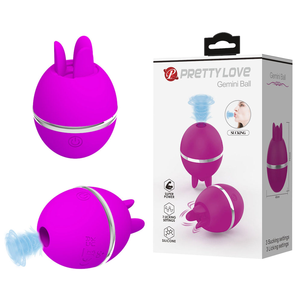 Estimulador Clitóris com Pulsação Gemini Ball - PRETTY LOVE