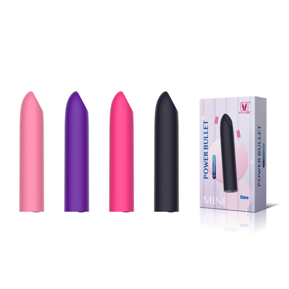 Vibrador Power Bullet Recarregável 10 Vibrações - Clare - Imagem 3