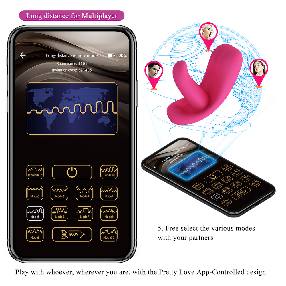 Vibrador Clitoriano Controle Aplicativo Hazelynn PRETTY LOVE - Imagem 8