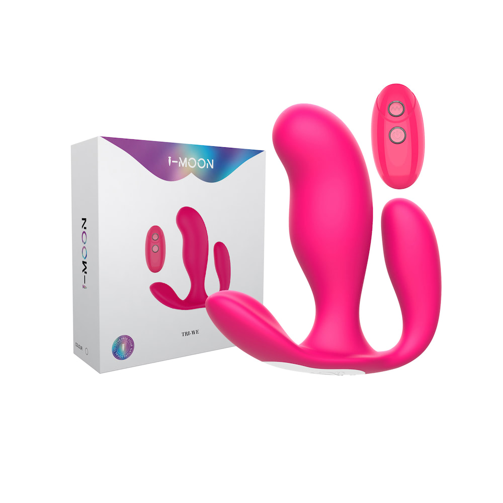 Plug Anal Duplo com controle remoto - I-MOON Tri-We