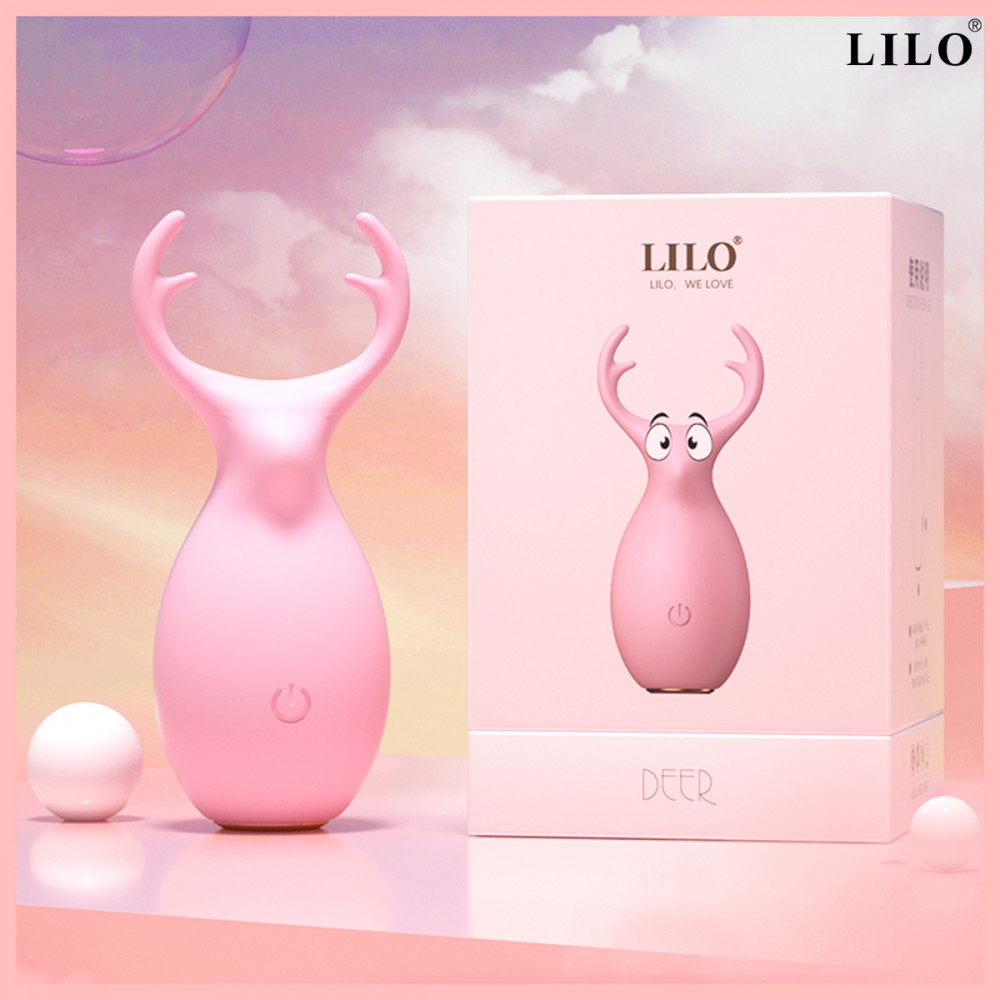 Vibrador Aveludado Com Chifre Estimulador de Seio e Clitóris - Imagem 6