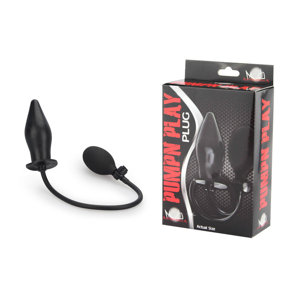 Plug Anal Inflável Pump Play - 12cm - Sexshop