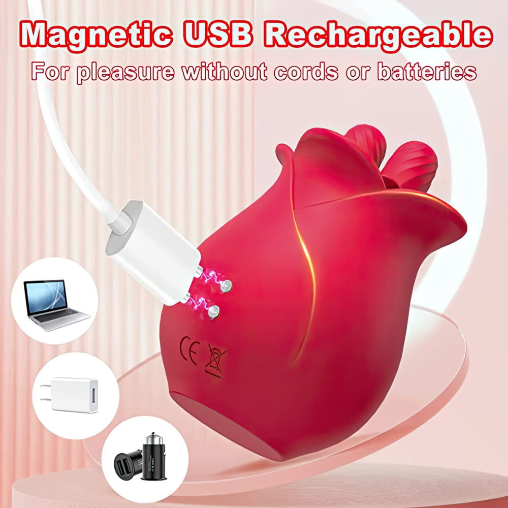 Estimulador Clitoriano formato de rosa Vai e Vem - YOUVIBE - Imagem 6