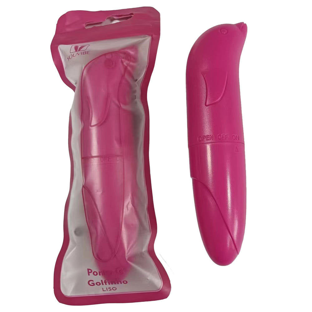 Vibrador Ponto G em formato de Golfinho - Liso Estimulador - Imagem 4