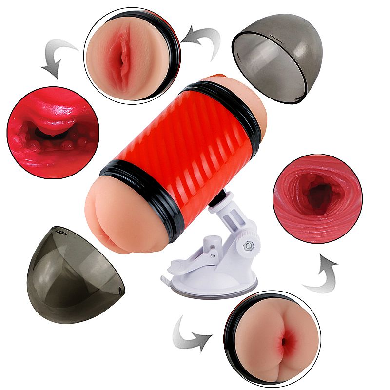 Masturbador Vagina e Anûs com Ventosa - Super Forte II - Imagem 3