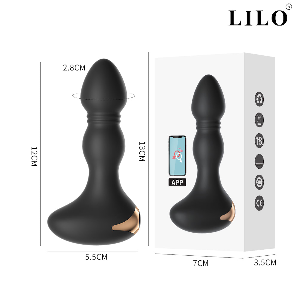 Plug anal com 10 modos de vibração com APP pelo smartphone - Imagem 2