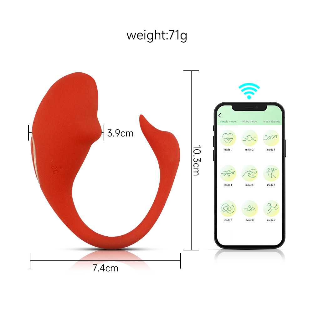 Vibrador Ponto G e Clitóris com Controle Aplicativo - Amina - Imagem 2