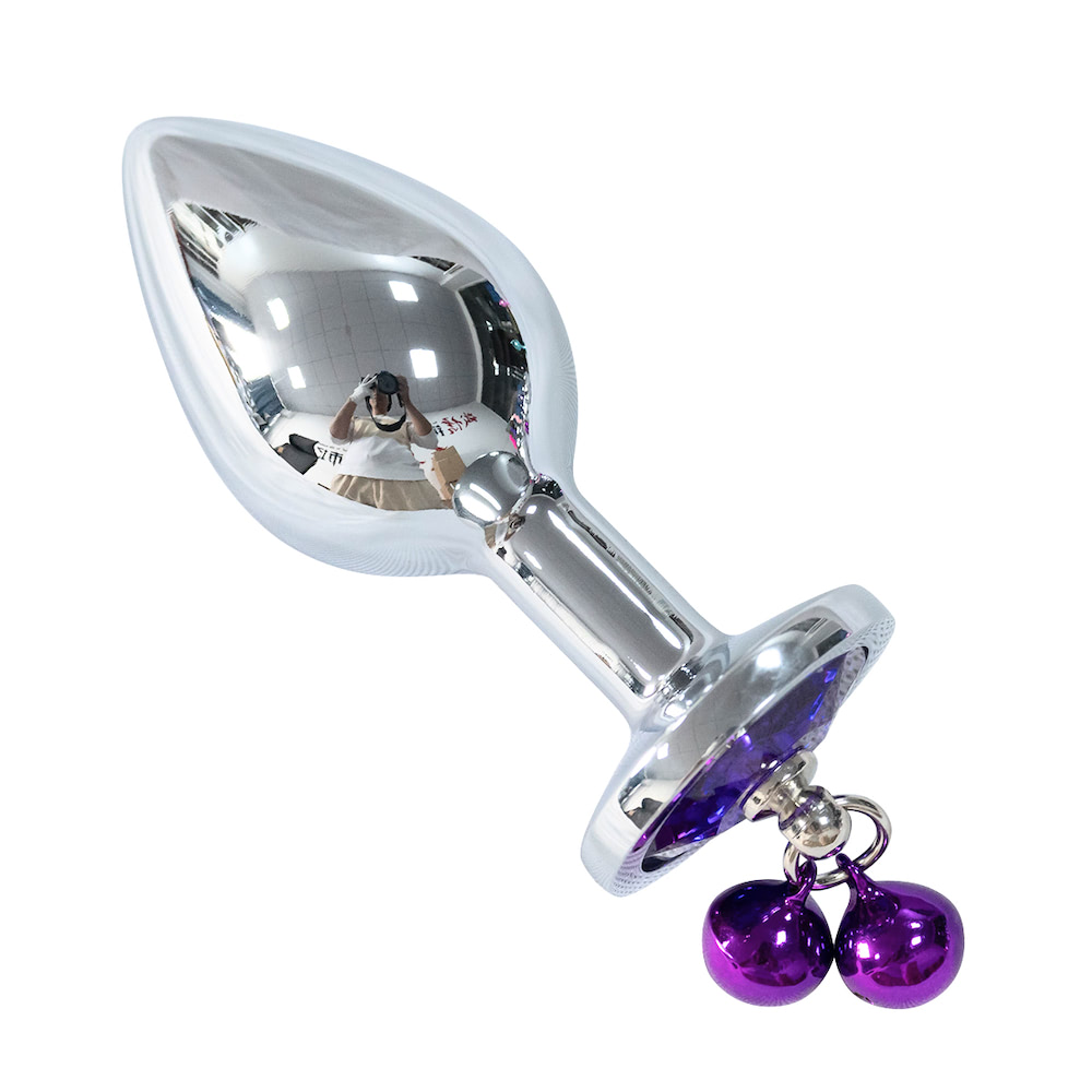 Plug Anal de Aço Com Sino - Tamanho P - Sex shop - Imagem 4