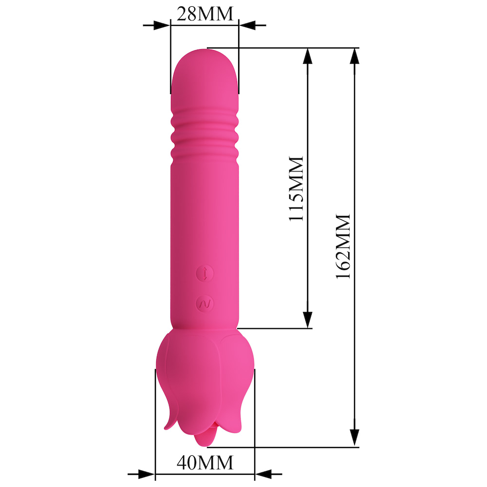 Vibrador Duplo Vai e Vem De Língua - Chaley - PRETTY LOVE - Imagem 8