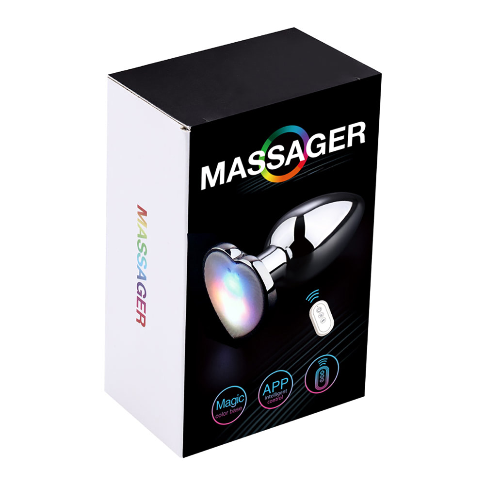 Plug anal de luxo em metal com LED - Tamanho P - Imagem 6